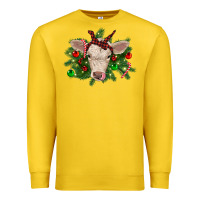 Lemon Christmas charolais calf Premium Sweatshirt - RanaPortraitStore