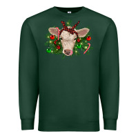 Sports Green Christmas charolais calf Premium Sweatshirt - RanaPortraitStore