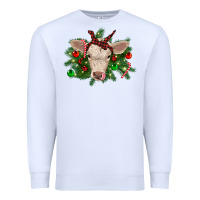 White Christmas charolais calf Premium Sweatshirt - RanaPortraitStore