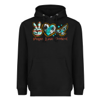 Black peace love freebird Heavyweight Hoodie - texasbilliewilder