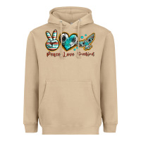 Mushroom peace love freebird Heavyweight Hoodie - texasbilliewilder