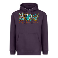 Plum peace love freebird Heavyweight Hoodie - texasbilliewilder