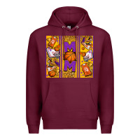 Burgundy basketball mom Premium Hoodie - Jasminsmagicworld