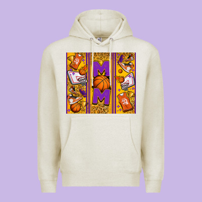 Basketball Mom Premium Hoodie Designed By Jasminsmagicworld