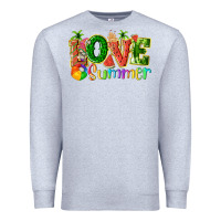 Heather Grey love summer with watermelon tbw Premium Sweatshirt - texasbilliewilder