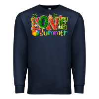 Navy love summer with watermelon tbw Premium Sweatshirt - texasbilliewilder