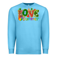 Ocean Blue love summer with watermelon tbw Premium Sweatshirt - texasbilliewilder