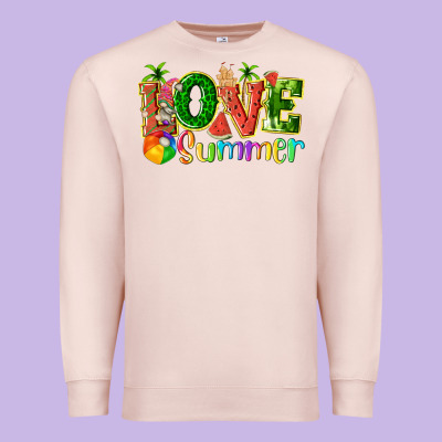 Love Summer With Watermelon Tbw Premium Sweatshirt Designed By Texasbilliewilder
