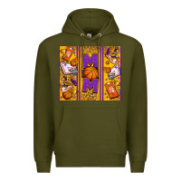 Army Green basketball mom Premium Hoodie - Jasminsmagicworld