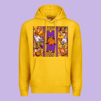 Basketball Mom Premium Hoodie Designed By Jasminsmagicworld
