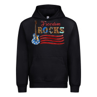 Black freedom rocks with guitar Urban Hoodie - Artiststas