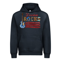 Navy freedom rocks with guitar Urban Hoodie - Artiststas