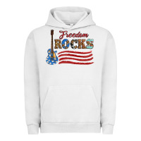 Pigment Lunar Rock freedom rocks with guitar Urban Hoodie - Artiststas
