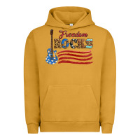 Pigment Peanut Butter freedom rocks with guitar Urban Hoodie - Artiststas
