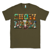 Army Green show mom brown calf eye glasses Classic Tee - BarkalooDesign