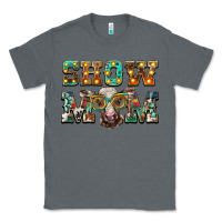 Charcoal Heather show mom brown calf eye glasses Classic Tee - BarkalooDesign