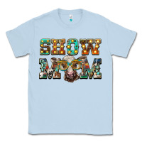 Dusty Blue show mom brown calf eye glasses Classic Tee - BarkalooDesign