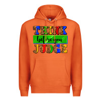 Carrot think before you judge Premium Hoodie - AdoDesignShop