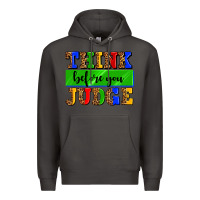 Smoke think before you judge Premium Hoodie - AdoDesignShop