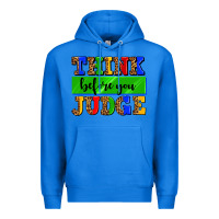 True Royal think before you judge Premium Hoodie - AdoDesignShop
