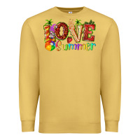 Antique Gold love summer with strawberry Premium Sweatshirt - texasbilliewilder