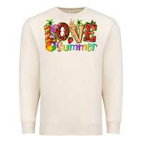 Sandshell love summer with strawberry Premium Sweatshirt - texasbilliewilder