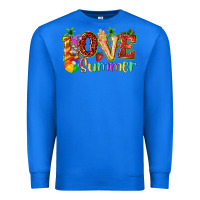True Royal love summer with strawberry Premium Sweatshirt - texasbilliewilder