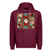 Burgundy baseball mom Premium Hoodie - Jasminsmagicworld