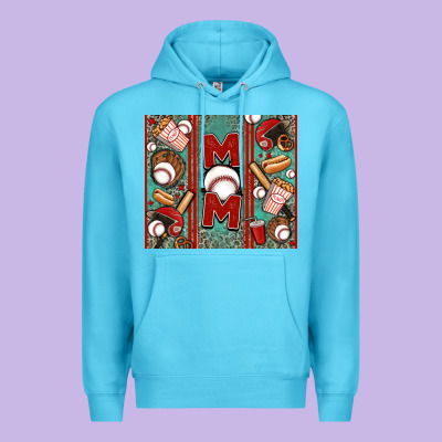 Baseball Mom Premium Hoodie Designed By Jasminsmagicworld