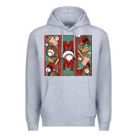 Heather Grey baseball mom Premium Hoodie - Jasminsmagicworld