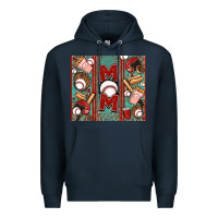 Navy baseball mom Premium Hoodie - Jasminsmagicworld