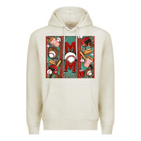 Oatmeal Heather baseball mom Premium Hoodie - Jasminsmagicworld