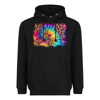 Black leopard tie dye background Heavyweight Hoodie - Zillion Design Studio