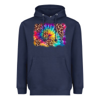 Navy leopard tie dye background Heavyweight Hoodie - Zillion Design Studio