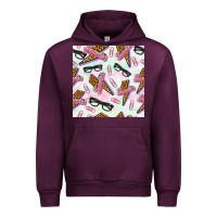 Mauve Wine teacher thunderbolt and glasses Urban Hoodie - BundleAndBundleShop