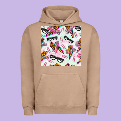 Teacher Thunderbolt And Glasses Urban Hoodie Designed By Bundleandbundleshop