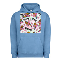 Pigment Pebble Blue teacher thunderbolt and glasses Urban Hoodie - BundleAndBundleShop