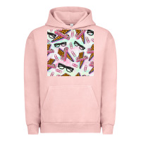 Pigment Salmon teacher thunderbolt and glasses Urban Hoodie - BundleAndBundleShop