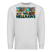 Dove Grey yeehaws and hellnaws Premium Sweatshirt - Zillion Design Studio