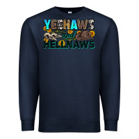 Navy yeehaws and hellnaws Premium Sweatshirt - Zillion Design Studio