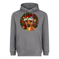Storm Christmas Dachshund Heavyweight Hoodie - RanaPortraitStore