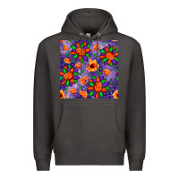 Smoke pumpkin flower halloween seamless pattern Premium Hoodie - BundleAndBundleShop
