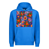 True Royal pumpkin flower halloween seamless pattern Premium Hoodie - BundleAndBundleShop