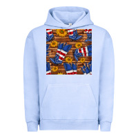 Pigment Grape Ice america western boots and sunflower seamless pattern Urban Hoodie - BundleAndBundleShop