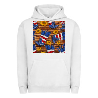 Pigment Lunar Rock america western boots and sunflower seamless pattern Urban Hoodie - BundleAndBundleShop