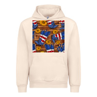 Sandshell america western boots and sunflower seamless pattern Urban Hoodie - BundleAndBundleShop