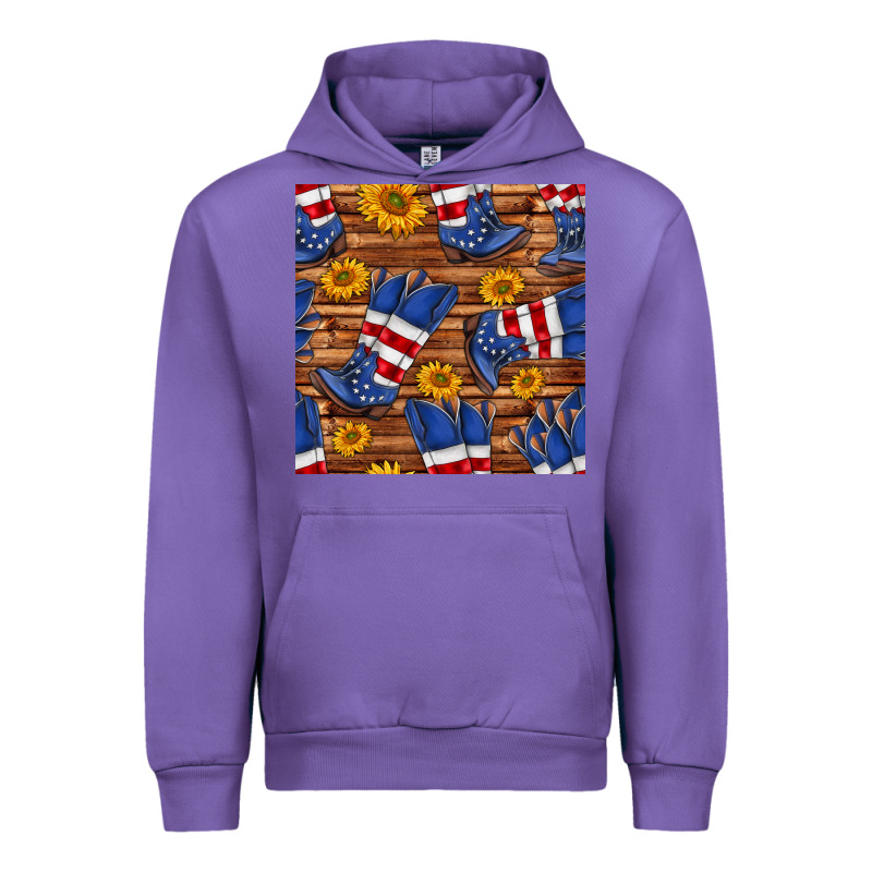 America Western Boots And Sunflower Seamless Pattern Urban Hoodie by BundleAndBundleShop | Teevron