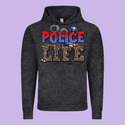 Police Life Vintage Hoodie Designed By Adodesignshop