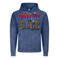 Vintage Denim police life Vintage Hoodie - AdoDesignShop
