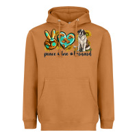Meerkat peace love st. bernard Heavyweight Hoodie - texasbilliewilder